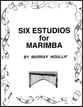 SIX ESTUDIOS FOR MARIMBA cover